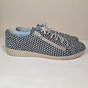 Cloud Footwear Aika Reflective Polka Dot Leather Sneakers Size 40 EU US 9